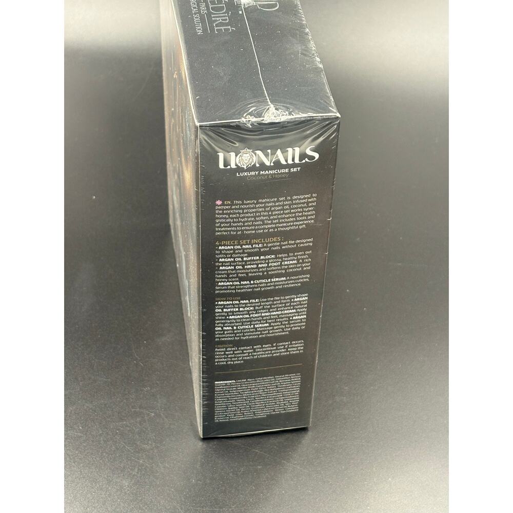 Prestige Paris LioNails Luxury Manicure Set Coconut Honey with Argan Oil Sealed - Picture 3 of 3